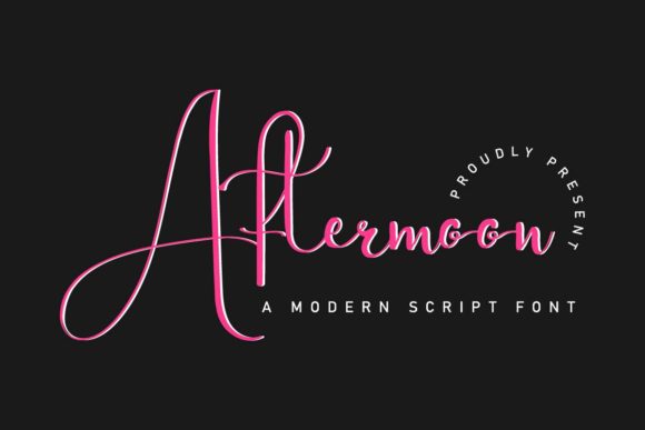 Aftermoon: The Elegant Handwritten Font for Crafters