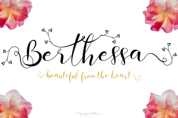 Berthessa: A Romantic Script Font for Handmade Brands