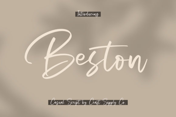 Beston Font: A Sweet Typeface for Branding Projects