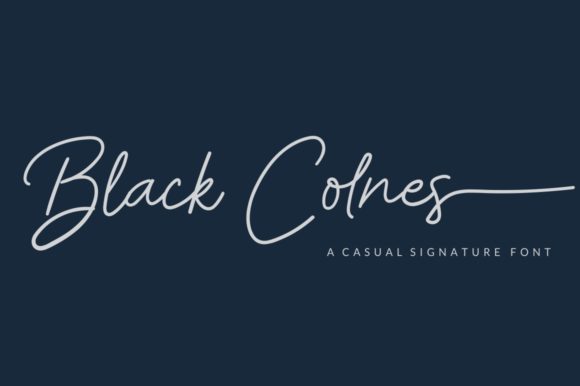 Black Colnes Font Review: A Flowing Script for Modern Brands