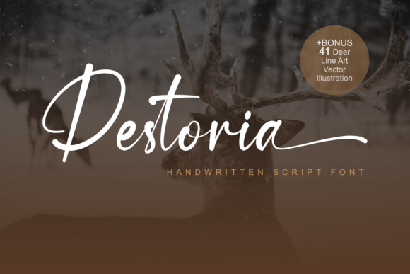 Destoria: A Handwritten Font for Authentic Branding