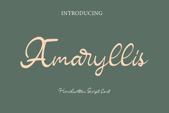 Elevate Your Brand with the Amaryllis Script Font