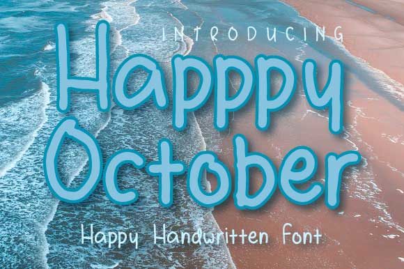 Happy October Font: A Designer's Take on Bold Branding