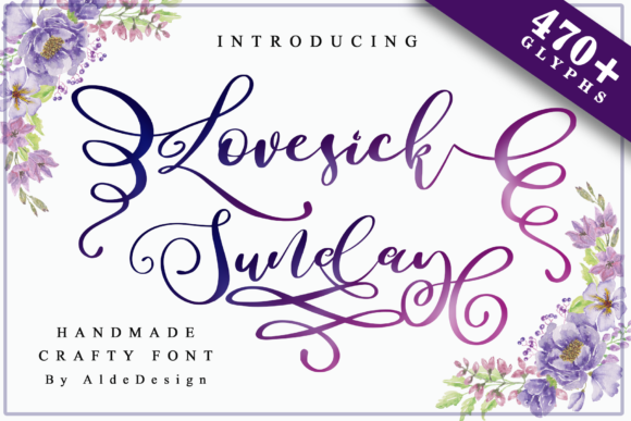 Lovesick Sunday: The Perfect Handwritten Font for Crafters