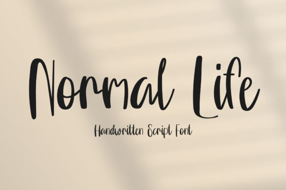 Normal Life Font: The Perfect Handwritten Typeface for Crafters
