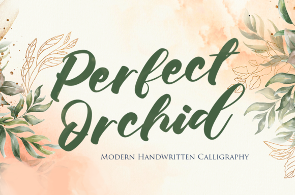 Perfect Orchid: A Handwritten Font for Makers