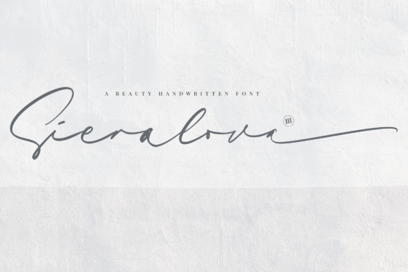Sieralova: A Relaxed Script Font for Editorial Design